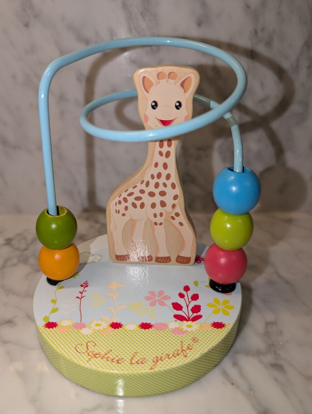 🦒 Sophie La Girafe Wooden Giraffe Bead Maze Toy For Toddlers 12-36 Months 5"